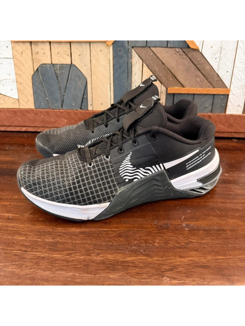 Nike Metcon 8 Black Dark Smoke Grey Training Shoes Women's 9.5 / Men's 8